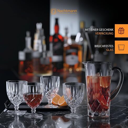 مجموعة Nachtmann Noblesse Collecte مثل نظارات المشروبات المثلجة ، كؤوس المياه الزجاجية الكريستالية ، 15 أونصة ، البيرة ، النبيذ ، والكوكتيلات ، والأدوات الزجاجية للمشروبات المثلجة - مجموعة من 4 in Kuwait