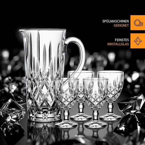 مجموعة Nachtmann Noblesse Collecte مثل نظارات المشروبات المثلجة ، كؤوس المياه الزجاجية الكريستالية ، 15 أونصة ، البيرة ، النبيذ ، والكوكتيلات ، والأدوات الزجاجية للمشروبات المثلجة - مجموعة من 4 in Kuwait