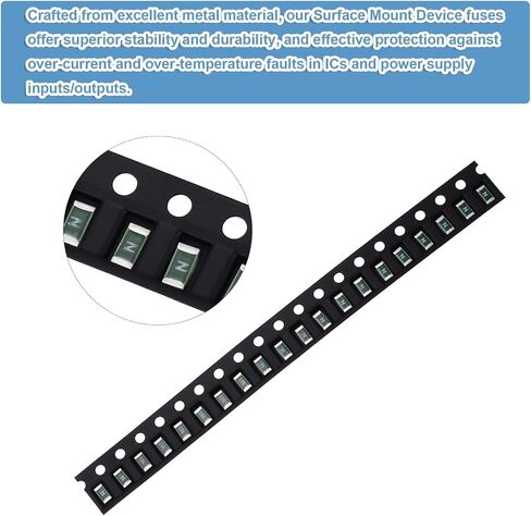 MECCANIXITY 20Pack 63V 2.5A Surface Mount Device Fuse, One Time Fast Acting Surface Mount 1206 Square Ceramic Fuses for LED Lighting Battery Devices Telecom System Over Current Protection in Saudi Arabia