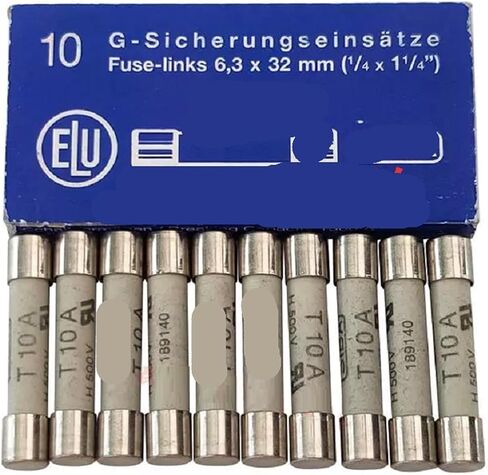 T10A T5A T20A FUSE H500V 7006565 189140 6.3 * 32mm (الحجم: الصين ، اللون: 189140 10A 500V 6.3 * 32) in Saudi Arabia