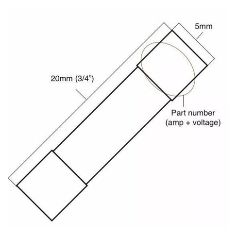 5PCS T3A 250V Ceramic Fuse 5X20mm in Kuwait