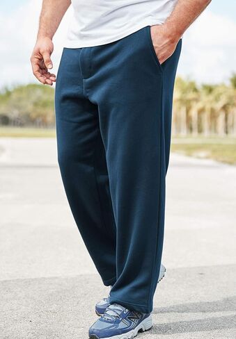 KingSize Men's Big & Tall Fleece Zip Fly Sweatpants in Saudi Arabia