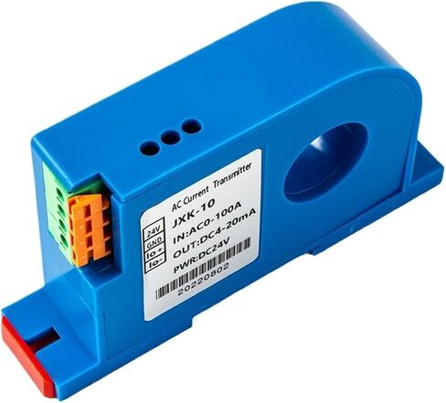 جهاز الإرسال الحالي AC 50A 100A 200A 4-20MA DC المحول الحالي DC 24V 22 مم مسام 0-500A 0-10V 0-5V محول المستشعر الحالي (DC 0-100A) in Saudi Arabia