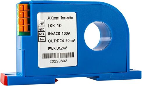 جهاز الإرسال الحالي AC 50A 100A 200A 4-20MA DC المحول الحالي DC 24V 22 مم مسام 0-500A 0-10V 0-5V محول المستشعر الحالي (DC 0-100A) in Saudi Arabia