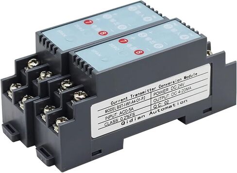 AC Current Transducer 0-1A 5A 10A to 4-20mA 0-10V Output Voltage Signal Converter(0-5VDC Output_DC12V) in Saudi Arabia
