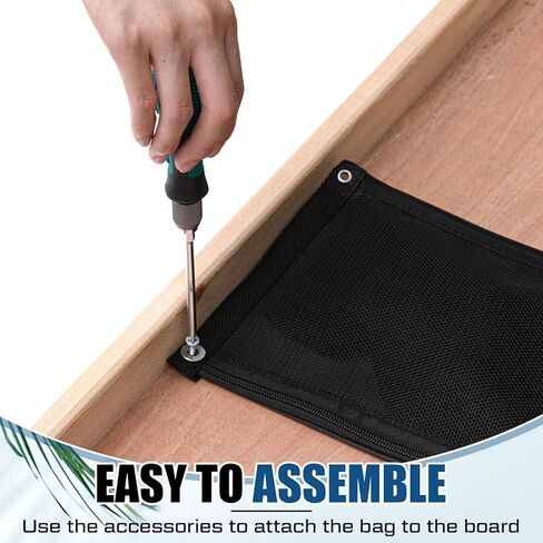 4 Pcs Cornhole Bags Storage Case Black Polyester Nylon Cornhole Accessories for Outdoor Cornhole Boards in Kuwait