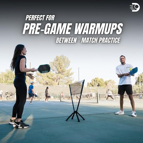 Dinkaroo ™ Mini Portable Practice Net Net-Net Protest Practice Net for Dinks ، Volleys & Trans-Ups-الوزن الخفيف والضغوط والاستعداد للسفر (براءة اختراع معلقة) in Saudi Arabia