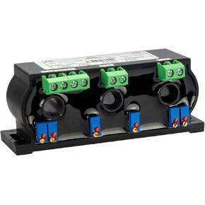 3 مرحلة تيار مستشعر جهاز الإرسال AC0-20A 30A 50A 500A إلى 4-20MA 0-10V 0-5V محول الإشارة المعزول DC24V (3XAC 0-150A_10M_DC24V) in Saudi Arabia