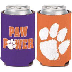 WinCraft NCAA Clemson University Tigers Paw Power 1 Pack 12 oz. 2-Sided Can Cooler in Kuwait