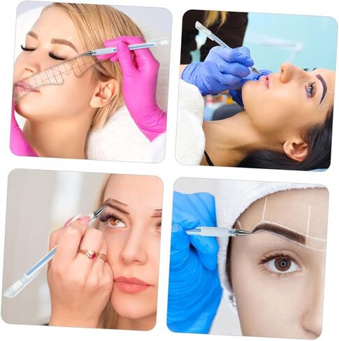 10pcs Skin Marking Pens for Accurate Eyebrow Positioning Precision Makeup Tools for Contouring and Tattooing Lightweight and Easy to Use in Saudi Arabia