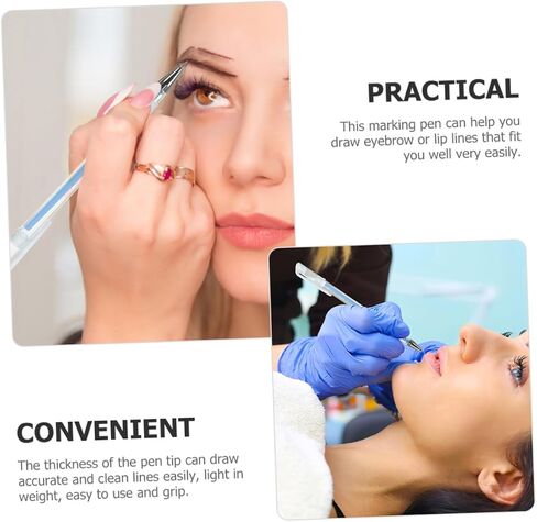 10pcs Skin Marking Pens for Accurate Eyebrow Positioning Precision Makeup Tools for Contouring and Tattooing Lightweight and Easy to Use in Saudi Arabia