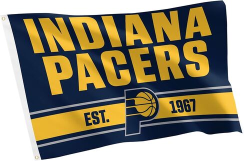 Desert Cactus Indiana Pacers Flag NBA 100 ٪ Polyester Indoor Outdoor 3X5 FET FEACH National Basketball Association Flags (Flag Z) in Kuwait