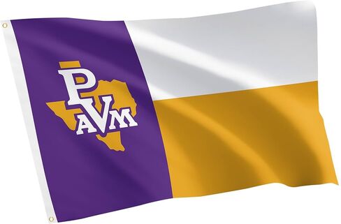Desert Cactus Prairie View A&M University Pvamu Flag - 3 × 5 أقدام لافتة الفهود ، نسيج متين داخلي/خارجي ، تصميم البوليستر بنسبة 100 ٪ (النمط أ) in Kuwait