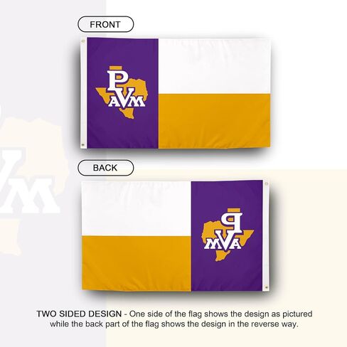 Desert Cactus Prairie View A&M University Pvamu Flag - 3 × 5 أقدام لافتة الفهود ، نسيج متين داخلي/خارجي ، تصميم البوليستر بنسبة 100 ٪ (النمط أ) in Kuwait