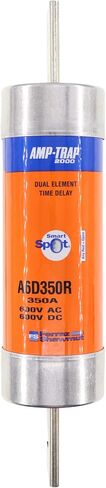 Mersen A6D-R AMP-Trap 2000 Time-Time-Time/Class RK1 Fuse مع مؤشر الصمامات البصرية المفتوحة ، 600VAC/DC ، 200KA AC/100KA DC ، 30 أمبير ، 13/16 "قطر x 5" in Saudi Arabia