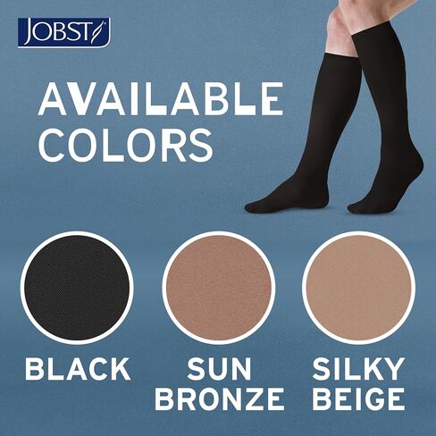 Jobst Activa غير شفاف 20-30 مم زئبق الجوارب ضغط الركبة عالية المغلقة in Saudi Arabia