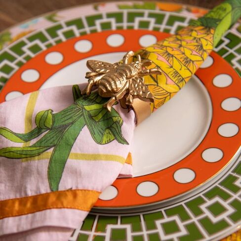 خواتم المنديل الذهبية المزخرفة في استوديو Jaye ، حامل منديل الأسد ، معدن منديل الأسد ، حلقات منديل الطاولة الحديثة لديكور الطاولة المنزلية ، عطلات الحيوانات والمنديل الزفاف ، إنهاء مينا 4 "× 2.75" (مجموعة من 4) in Kuwait