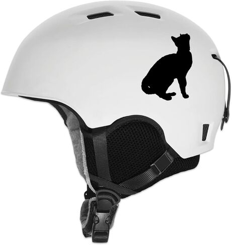 Cat Silhouette Sticker Secal Notebook Car Laptop 5 "× 3" (أسود) in Kuwait