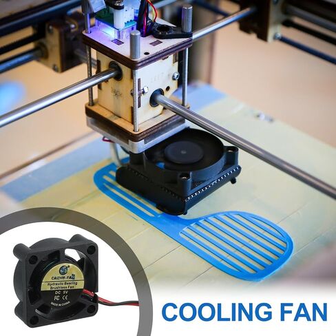 MECCANIXITY 2510 Fan 25mm x 10mm 1 Inch 24V Small Plastic Cooling Fan 2 Pin for Computer PC Case CPU Heatsink 3D Printer Desktop Cooling Router Server(2 PCS) in Saudi Arabia