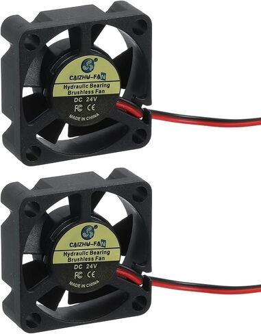 MECCANIXITY 2 Pcs 3D Printer 2510 Cooling Fan, 12V 12000RPM 25 x 25 x 10 mm Hydraulic Bearing XH2.54 Extruder Cooling Fan with 30cm Cable 2 Pin Terminal for 3D Printer in Saudi Arabia