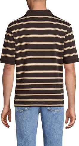 Lands' End Mens Short Sleeve Supima Polo Black Tall Large in Saudi Arabia