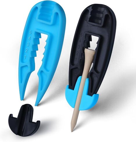 2 Pack Golf Ball Marker and Divot Tool with Adjustable Golf Tee Height Tool – Divot Repair Tool with Ball Marker & Stock Shot Setter – Pocket-Sized & Lightweight Golf Divot Tool, Golf Ball Markers in Kuwait
