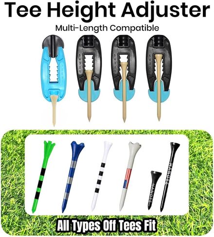 2 Pack Golf Ball Marker and Divot Tool with Adjustable Golf Tee Height Tool – Divot Repair Tool with Ball Marker & Stock Shot Setter – Pocket-Sized & Lightweight Golf Divot Tool, Golf Ball Markers in Kuwait