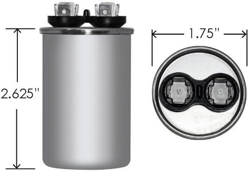 40 uF x 370 or 440 VAC Round Run Capacitor by # 12745 in Saudi Arabia