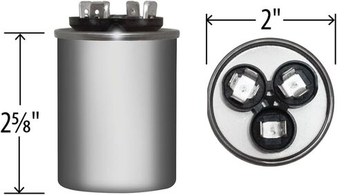 40 uF x 370 or 440 VAC Round Run Capacitor by # 12745 in Saudi Arabia