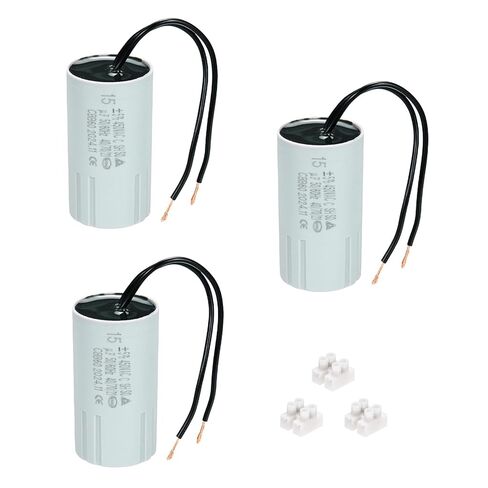 PATIKIL CBB60 20UF المكثفات الجري ، AC 450V 2 الأسلاك 50/60 هرتز أسطوانة 70 × 40 مم لمضخات المياه ، بداية محرك الغسالات ، 3SET in Kuwait