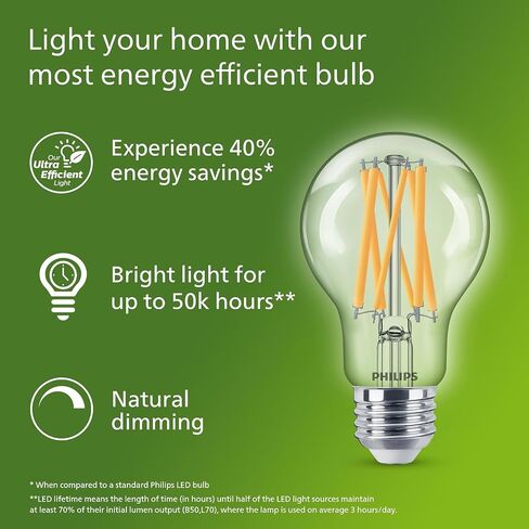 LED Philips LED 100W A19 3 عبوات فائقة المصابيح LED بيضاء ناع in Kuwait