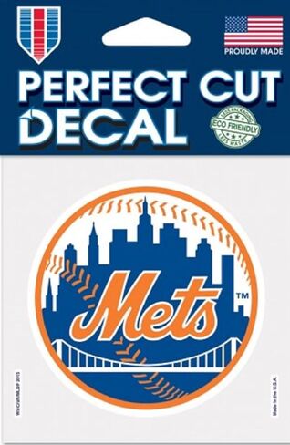 Wincraft New York Mets Logo Die Cut 4x4 in Kuwait
