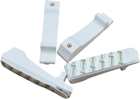 'Just Hanging Pegboards' Pegboard Wall Mounting Hardware, Compatible with IKEA SKADIS, Compatible with Command Strips. No Wall Holes Required. Pegboard Screws not Included. (Matte White) in Saudi Arabia