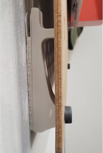 'Just Hanging Pegboards' Pegboard Wall Mounting Hardware, Compatible with IKEA SKADIS, Compatible with Command Strips. No Wall Holes Required. Pegboard Screws not Included. (Matte White) in Saudi Arabia