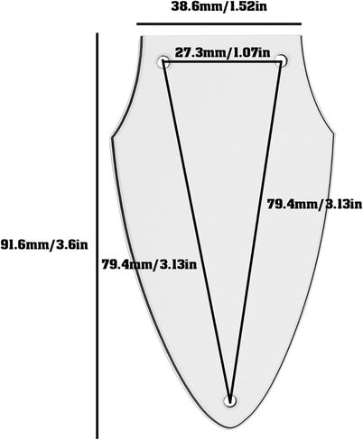 1pc 3 طبقات الغيتار البيضاء pickguard متوافق مع Gibson Flying v ضبط الرقبة قضيب الغلاف الغيتار إكسسوارات أبيض أسود أبيض الطبقة الغيتار الكهربائية in Kuwait