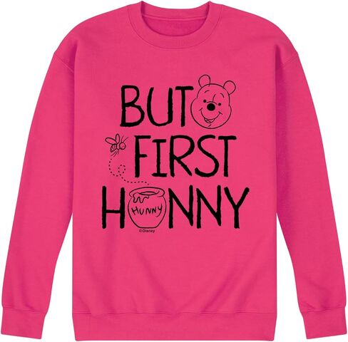 Winnie The Pooh - But First Hunny - Men's Crew Fleece Sweatshirt in Saudi Arabia