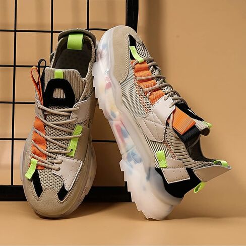 GSIGUL Mens Running Shoes Sports Athletic Fashion Sneakers Lightweight Tennis Walking Shoes Workout Shoes in Kuwait