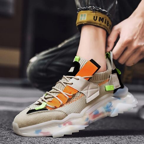 GSIGUL Mens Running Shoes Sports Athletic Fashion Sneakers Lightweight Tennis Walking Shoes Workout Shoes in Kuwait