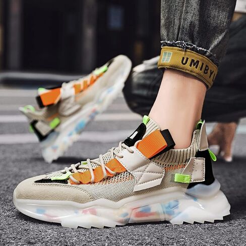 GSIGUL Mens Running Shoes Sports Athletic Fashion Sneakers Lightweight Tennis Walking Shoes Workout Shoes in Kuwait