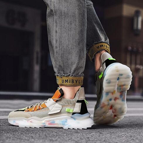 GSIGUL Mens Running Shoes Sports Athletic Fashion Sneakers Lightweight Tennis Walking Shoes Workout Shoes in Kuwait
