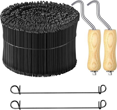 1000 PCS 16 Gauge Tie Tie Wire-6 "طولها مع 2 أدوات حديد التسلي in Kuwait