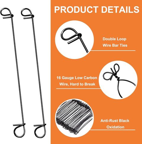 1000 PCS 16 Gauge Tie Tie Wire-6 "طولها مع 2 أدوات حديد التسلي in Kuwait