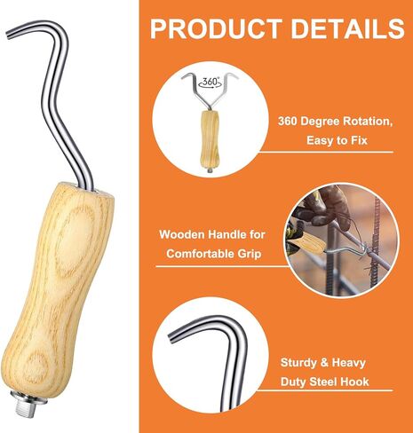 1000 PCS 16 Gauge Tie Tie Wire-6 "طولها مع 2 أدوات حديد التسلي in Kuwait
