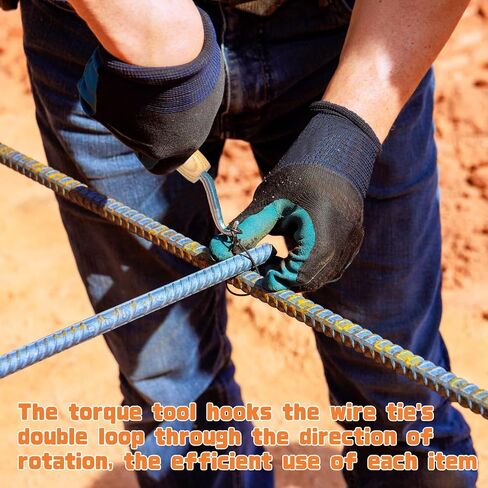 1000 PCS 16 Gauge Tie Tie Wire-6 "طولها مع 2 أدوات حديد التسلي in Kuwait