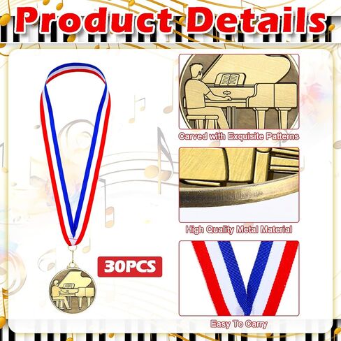 30pcs 2 '' 'ميداليات ذهبية للميداليات الحائزة على الجوائز بالجملة مع شرائط الرقبة معدلة جائزة جائزة هدية للطلاب مسابقات بطولات المدارس للطلاب البالغين in Saudi Arabia