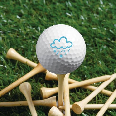 PLIGREAT Cute Golf Ball Markers Creative Marking Stickers for Identify Golf Balls 2 Sheets Sun Rainbow Cloud Pattern Customise Markers Golfer Gift Golfing Accessories in Saudi Arabia