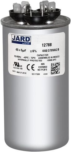 Goodman CAP050450370RSS 45 + 5 UF/MFD 370/440 VAC استبدال الجولة المزدوجة العالمية in Saudi Arabia