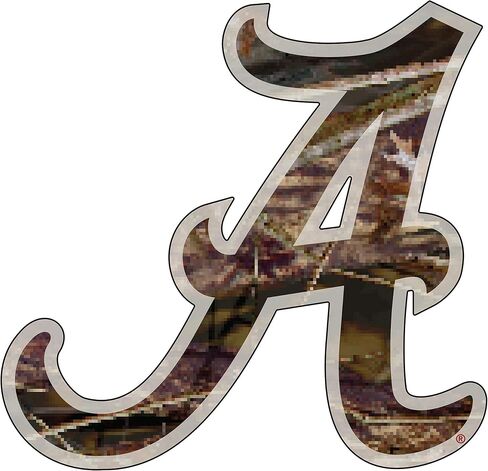 Alabama Crimson Tide Large Camo Decal in Saudi Arabia