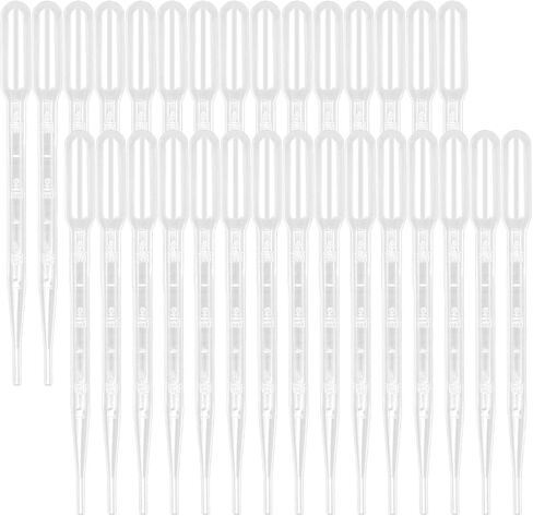 3ML Dropper Pipettes-30 PCS قطرة قابلة للتصرف من أجل نقلها السائل الدقيق ، قطرة العين المتدرجة للزيوت الأساسية ، الراتنج ، الحرف ، المختبرات ، أنشطة نقل أنشطة الأطفال ، قطار ، قطار. in Kuwait