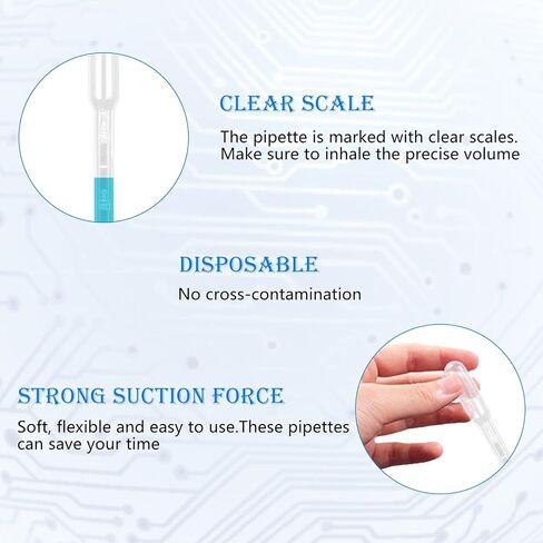 3ML Dropper Pipettes-30 PCS قطرة قابلة للتصرف من أجل نقلها السائل الدقيق ، قطرة العين المتدرجة للزيوت الأساسية ، الراتنج ، الحرف ، المختبرات ، أنشطة نقل أنشطة الأطفال ، قطار ، قطار. in Kuwait